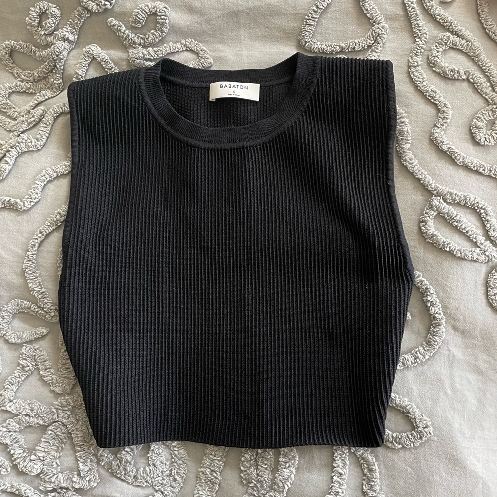 BABATON Sculpt Knit Muscle Tank cropped